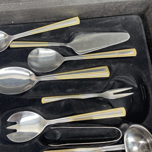 Solingen Silverware Germany 18/10 66 Piece Dinnerware Plus Case Incomplete - Picture 11 of 16